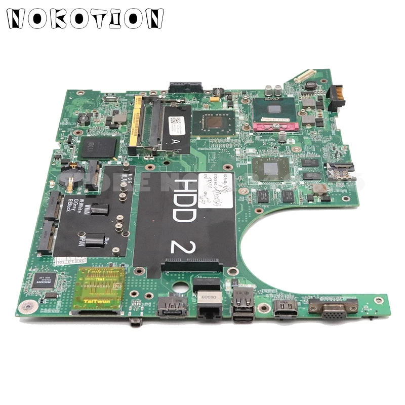  NOKOTION CN-0NU324 0NU324 CN-0H274K 0H274K for Dell Studio 1735 laptop motherboard PM965 DDR2 with 