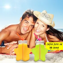 TENSKE, прозрачная пластиковая чашка, 400 мл, 300 мл, в форме звезды, бутылка для напитков, чашка для сока, прозрачная бутылка для воды, вина, вечерние, украшение для дома, Oct