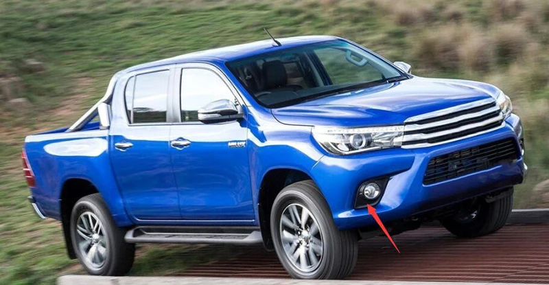 СВЕТОДИОДНЫЙ DRL для Toyota Hilux Revo Vigo дневные ходовые огни Противотуманные фары с желтым поворотным сигналом