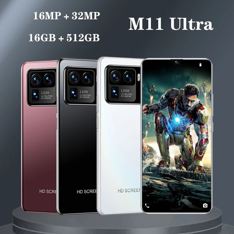 Mobile Phone Mi11 Ultra Global Version 6.7 Inch Android 10 Xiomi 5G 16GB 512GB Smartphone 6800mAh MTK6889 Unlocked 4G Cellphone | Мобильные