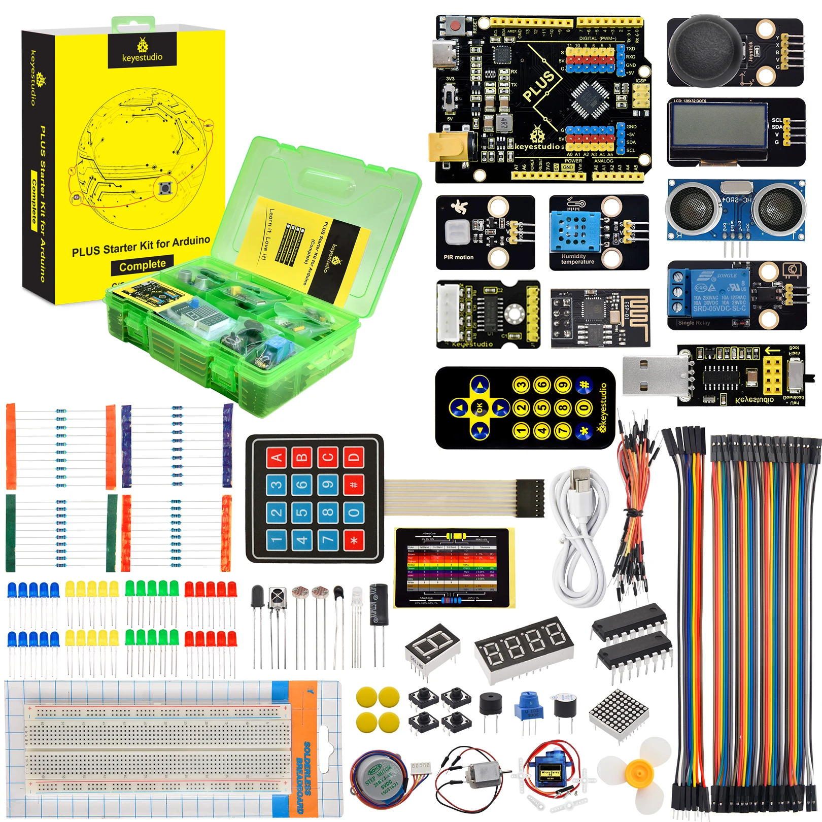 Keyestudio STEM Kit completo di avviamento IOT per Arduino UNO Starter Kit  progetti elettronici supporto programmazione grafica Scratch - AliExpress