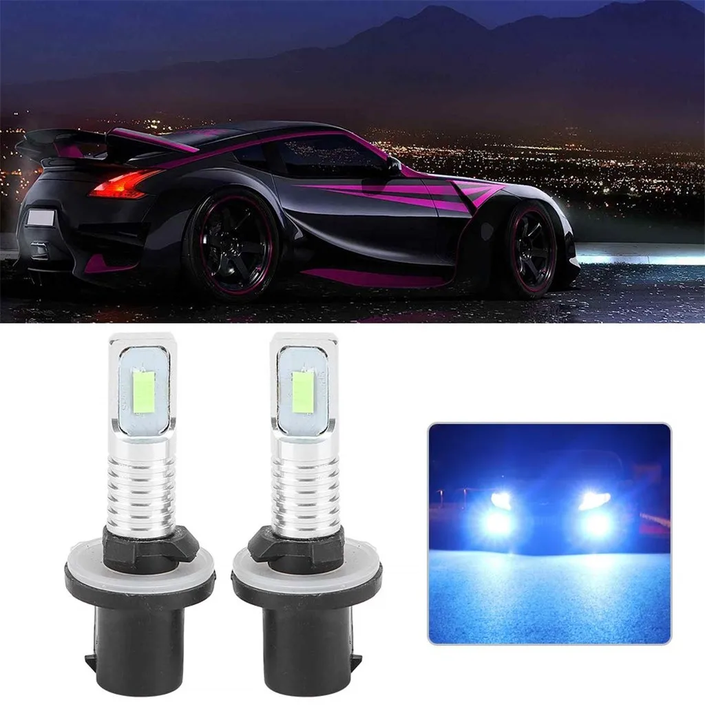 880-80WBulbs светодиодный противотуманный фонарь для автомобиля Ice Blue фары 8000K 80W 1100LM 2 шт Drving фары DRL авто светодиодный белый/голубой