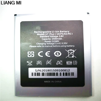 

Oukitel U7 PLUS Battery Original 2500mAh Backup Battery Replacement For Oukitel U7 PLUS Mobile Phone phone stander for gift