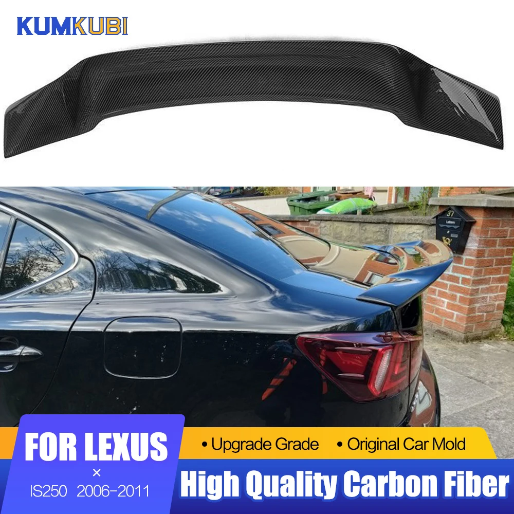 

For Lexus IS IS250 IS300 IS350 2006-2011 Carbon Fiber / FRP Spoiler Car Tail Trunk Lip Wing Decoration For Lexus IS250 Spoiler