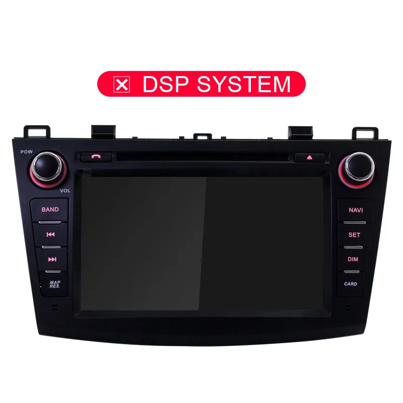 JDASTON Android 9,0 автомобильный dvd-плеер для Mazda 3 2009-2012 wifi Мультимедиа gps Навигация стерео 2 Din автомагнитола аудио авто видео - Цвет: NO DSP