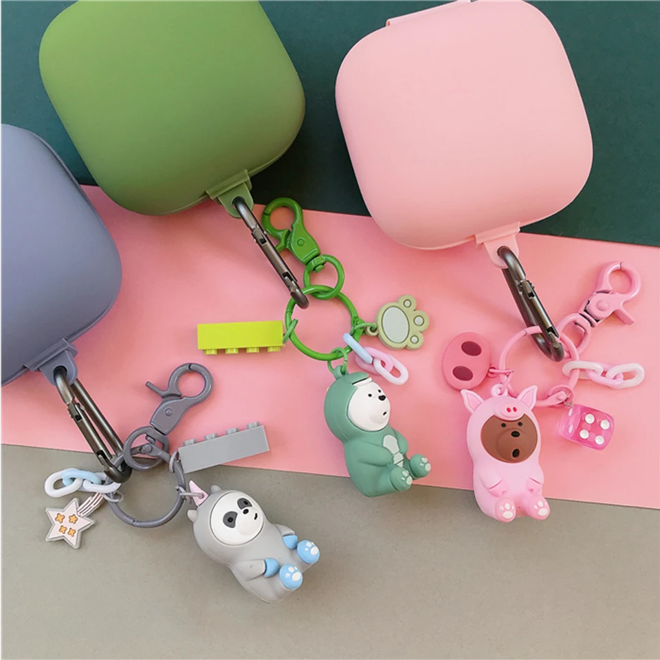Cute Earphone Silicone Cover for Beats Powerbeats Pro Case Wireless Headphone Bag Bluetooth Earphone Accessories Anti shock Box