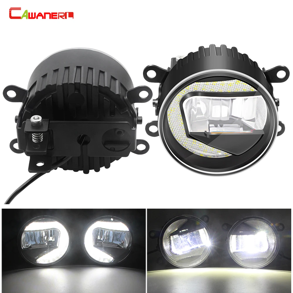 2in1 Fog Light Assembly Car LED Fog Lamp Daytime Running Light 12V