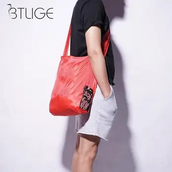 

Magic Folding Shopping Bag Foldable ECO Grocery Bag Reusable Recycle Cloth Shopper Bag Large Capacity Top Handle Bag