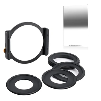 

K&F Concept 1pcs Square Filter Holder with Filter Ring Adapters & 1pcs Reverse Neutral Density Filter 0.9 Graduated