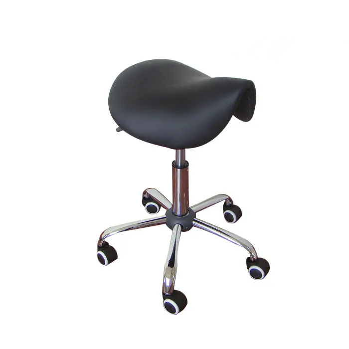 Роликовый массажный стул седло стул кожаная обивка портативный педикюр Salan спа тату косметический массаж лица поворотный стул