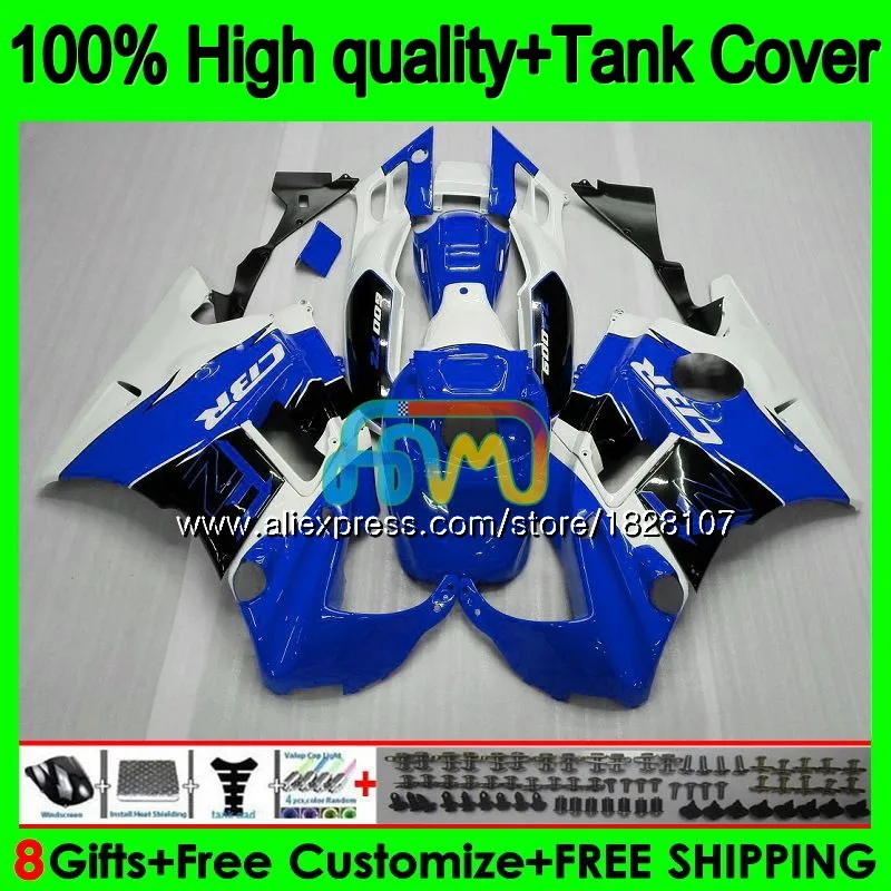 No. 1 600CC обтекатель для HONDA CBR 600 FS 600F2 600FS 1BS. 174 CBR600 F2 CBR600F2 1991 1992 1993 1994 синий белый 91 92 93 94 корпус+ бак - Цвет: No. 1