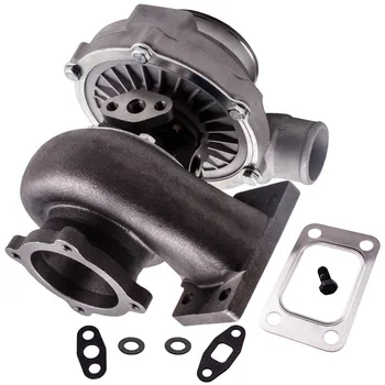 

GT30 GT3037 GT3076R T3.82 A/R 51 TRIM POLISHED TURBO CHARGER GT30 500+HP anti-surge universal Turbo Charger 500BHP compressor