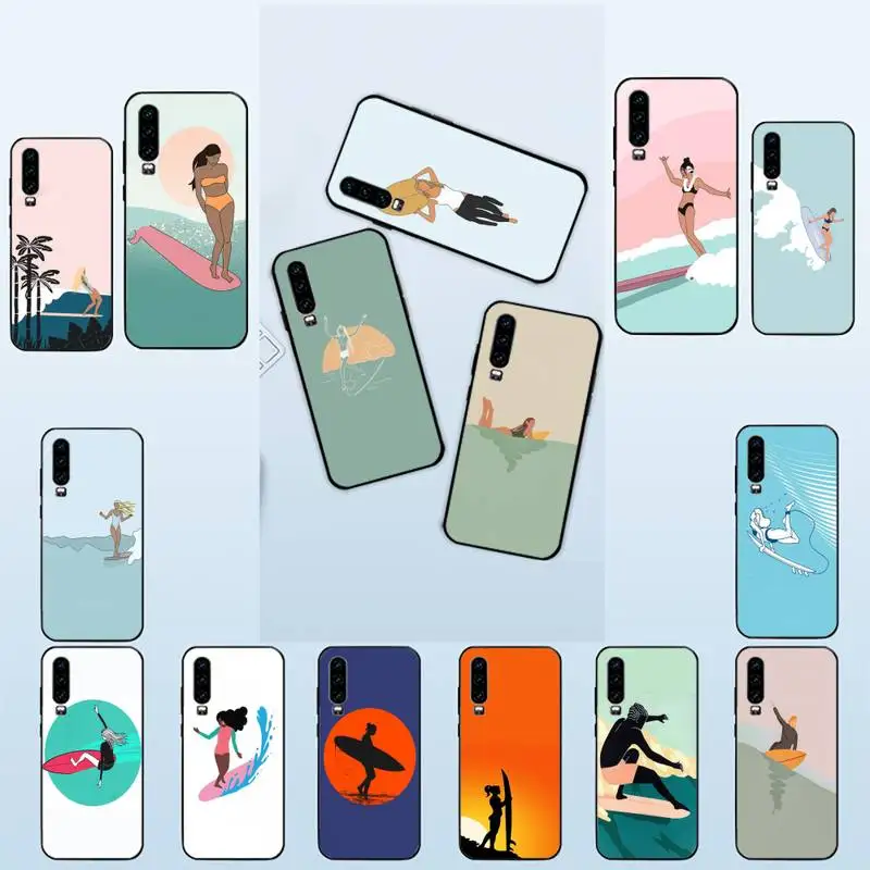 YNDFCNB чехол для серфинга телефона Huawei P20 P30 P9 P10 plus P8 lite Psmart 2019 pro | Мобильные телефоны