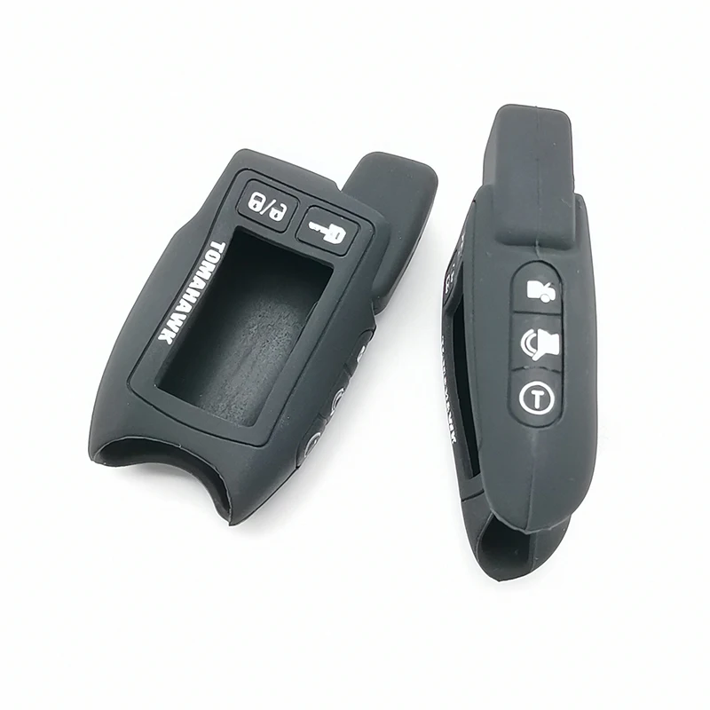 Silicone Key Fob Case for Russian Version Tomahawk 9.5 LCD Remote Control Two Way Car Alarm System Tomahawk 9.9 Cover