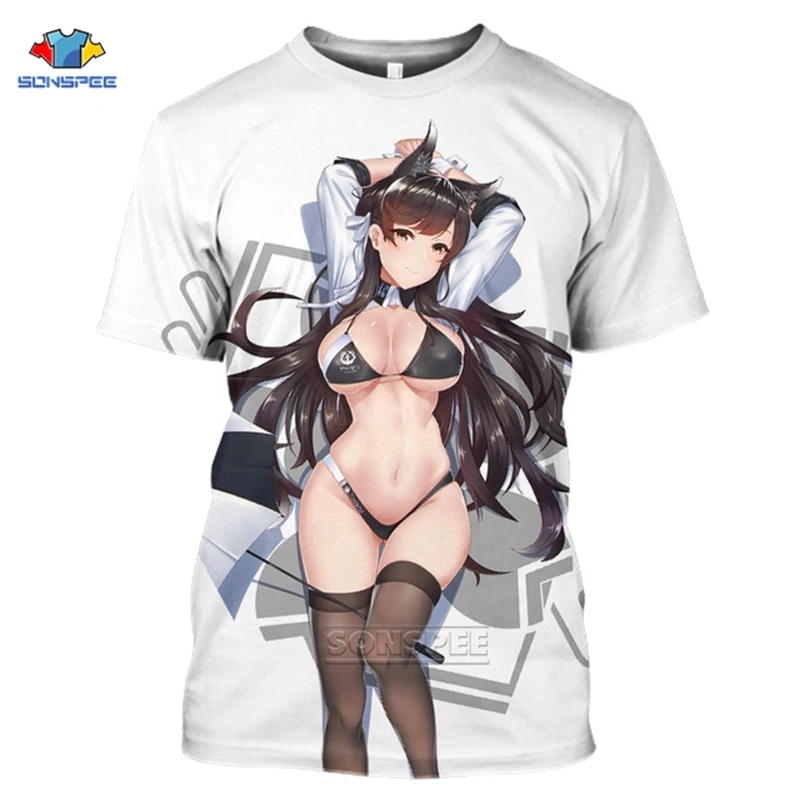 Kaus Loli Kartun Tubuh Seksi Musim 