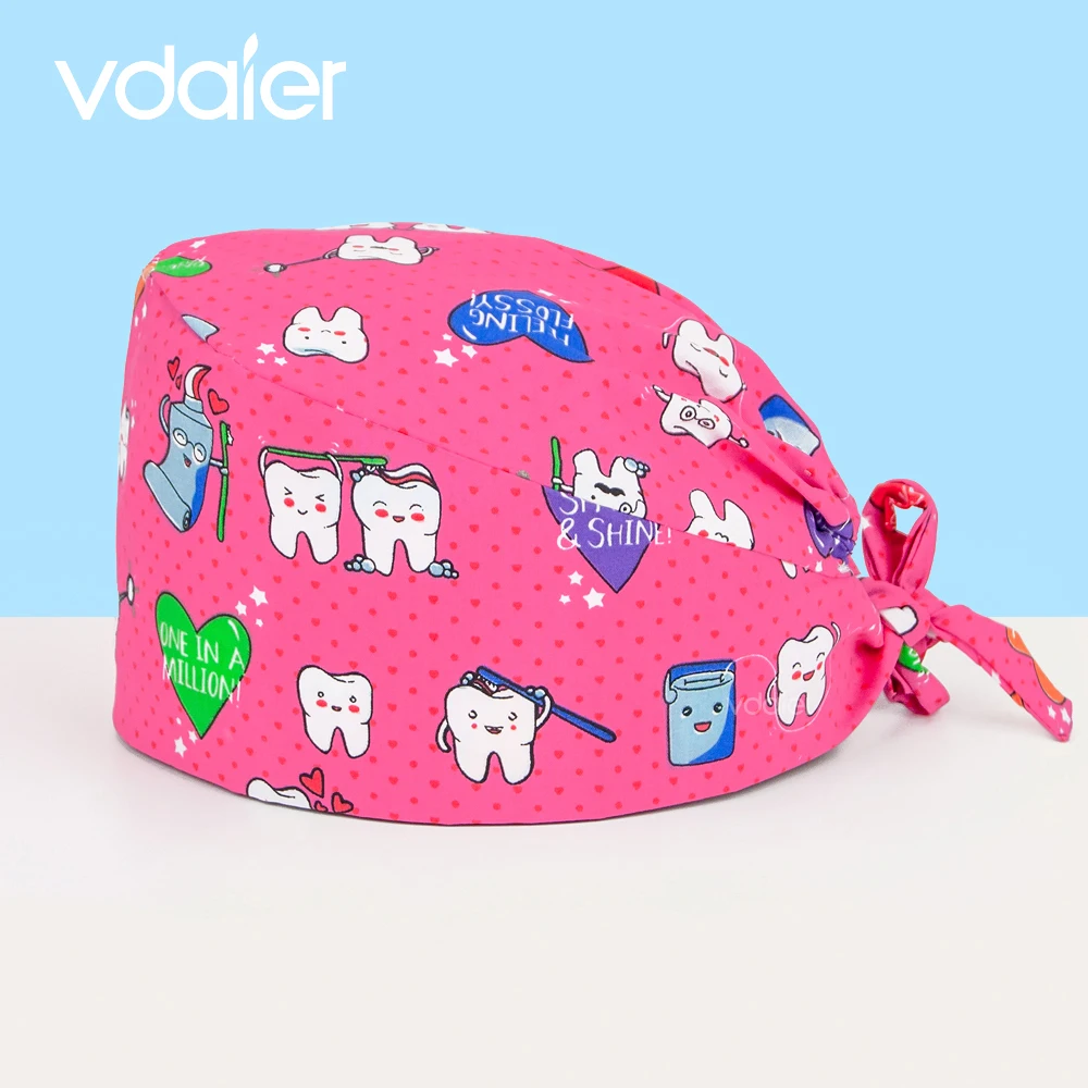 Dentista All'Ingrosso Cappelli Da Lavoro Dente Odontoiatria Toelettatura Scrub Cap Accessori Infermiera Ospedale Scrub Cappello Sala Operatoria Cappel
