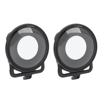 

2PCS Plastic Waterproof High Light Transmittance Panoramic Lens Protector Protective Guard Cover for Insta360 ONE R