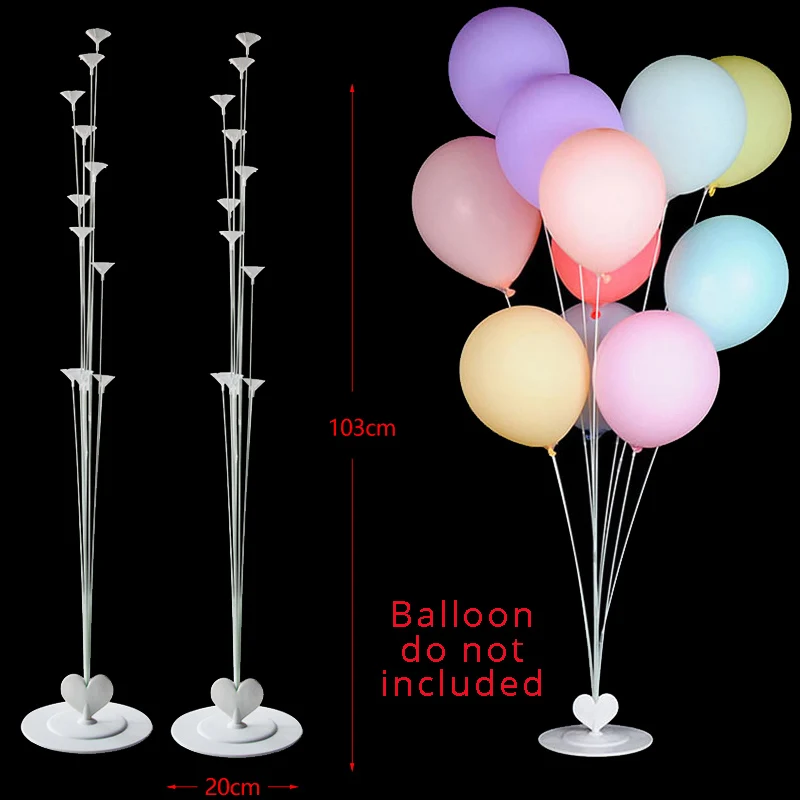 2 set 11tubes stand 7x трубки воздушный шар подставка для детского душа Держатель воздушных шаров Арка Свадебные украшения globos день рождения День Святого Валентина Декор - Цвет: 2 set 11tubes stand