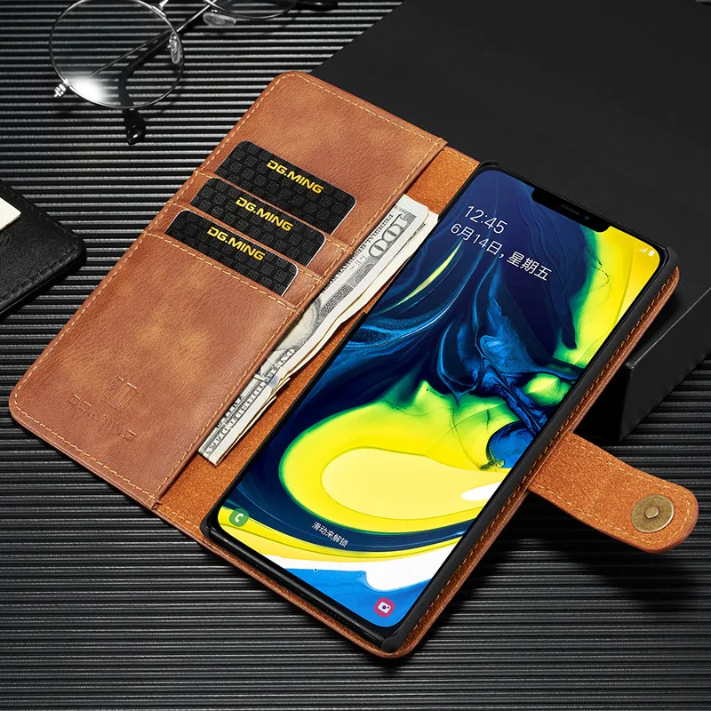 Роскошный держатель для карт для samsung Galaxy A6 A8 A7 A9 A70 A50 S8 S9 S10 E Примечание 8 9 10 Plus кожаный бумажник чехол для телефона чехол-бумажник с откидной крышкой