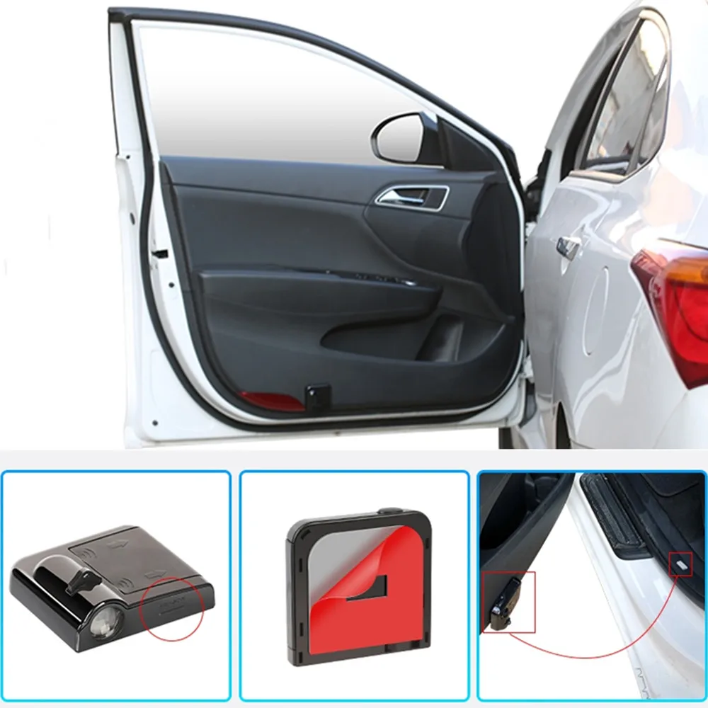 

2X LED Car Door Logo Projector Light Decoration For Mercedes Benz W212 W210 W220 W203 W204 W205 A B C E M CLA CLC CLS CLK Class