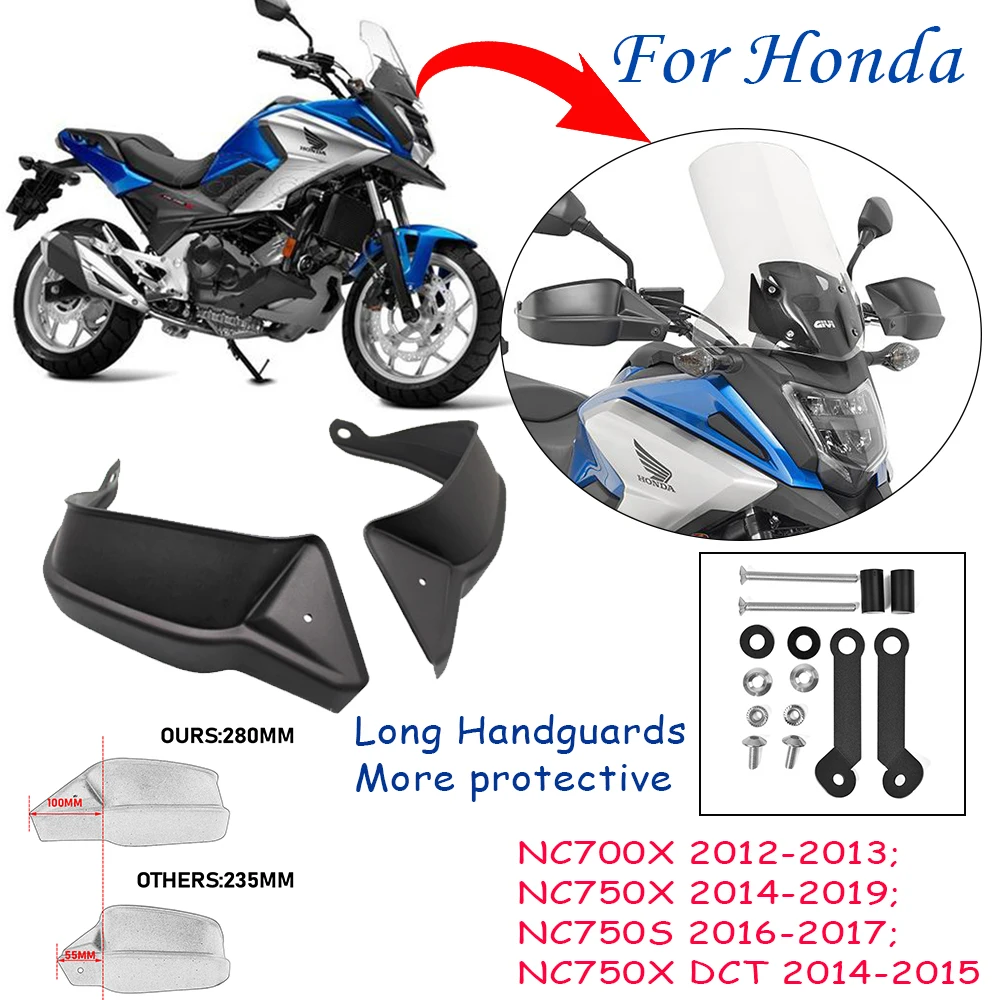 Honda NC750X ABS 2018-2015 Givi TM418 Waterproof Universal Handlebar Cover for Motorbikes and Scooters without Hand Guards Black 