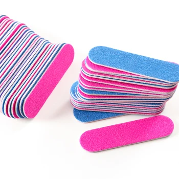 

100pcs Rose Red Nail File 180/240 Professional Sandpaper File Buffer Block Manicure Polish Nail Art File Tools Accessory BE858-1