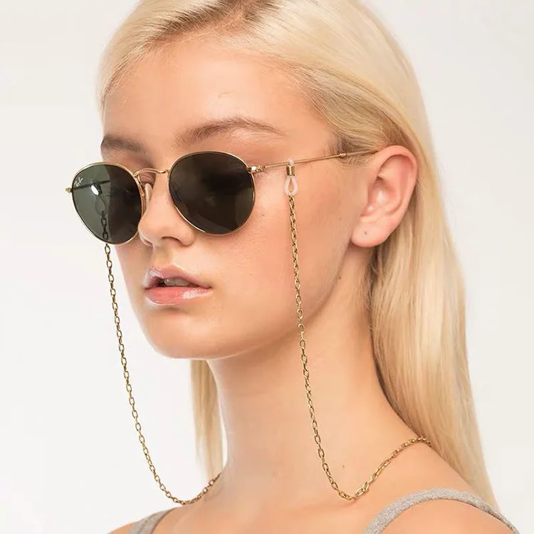 5 Sunglasses chain Шикарная модная цепочка для очков для чтения для женщин, женские металлические солнцезащитные очки, повседневные жемчужные бисерные очки с цепочкой для очков для женщин - Цвет: 5 Sunglasses chain
