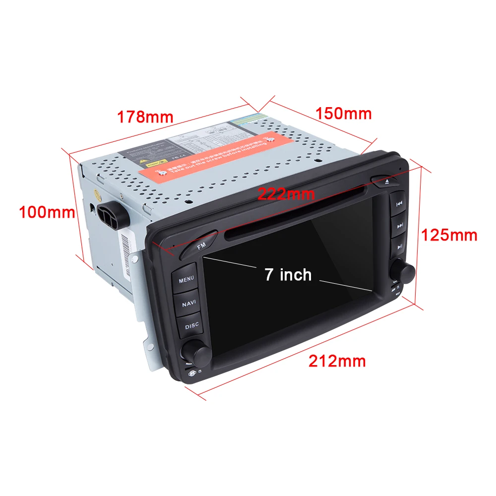 Discount 2 Din Android 9.0 Autoradio Car Multimedia DVD Player For Mercedes/Benz/W209/W203/W168/M/ML/W168/W463/Viano/W639/Vito/Vaneo DSP 2