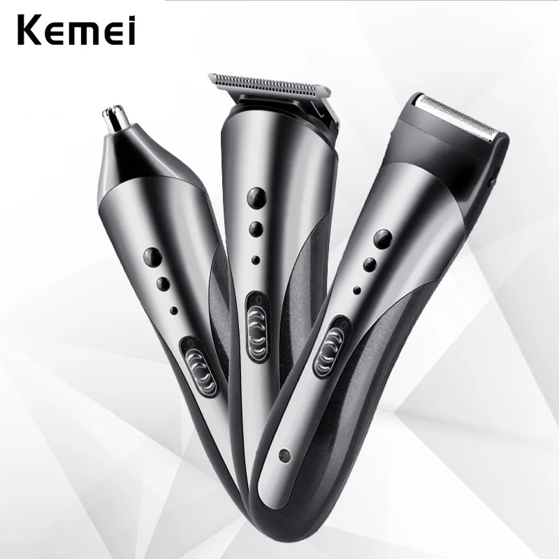 3 In 1 Electric Trimmer Kit Cordless Hair Clipper Rechargeable Beard And Nose Trimmer Household Hair Cutting Machine 41