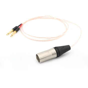 

Preffair 8cores Headphones Cable with 4pins XLR Male Plug For Audio Upgrade Cable For Meze 99 Classics/Focal Elear Headphones