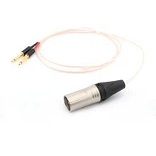 Preffair 8cores Headphones Cable with 4pins XLR Male Plug For Audio Upgrade Cable For Meze 99 Classics Focal Elear Headphones