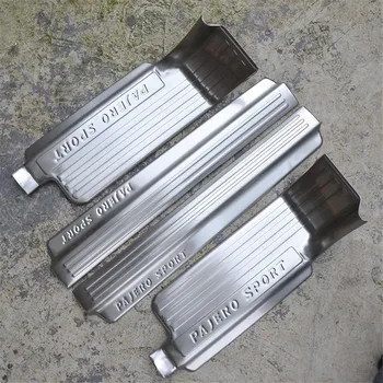 

stainless steel Scuff Plate/Door Sill Scuff Plate Welcome Pedal For Mitsubishi Pajero Sport Car styling