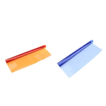 

Color Correction Gel Filter Overlays Transparency Color Film Plastic Sheets Gel Lighting Filters Blue +Red