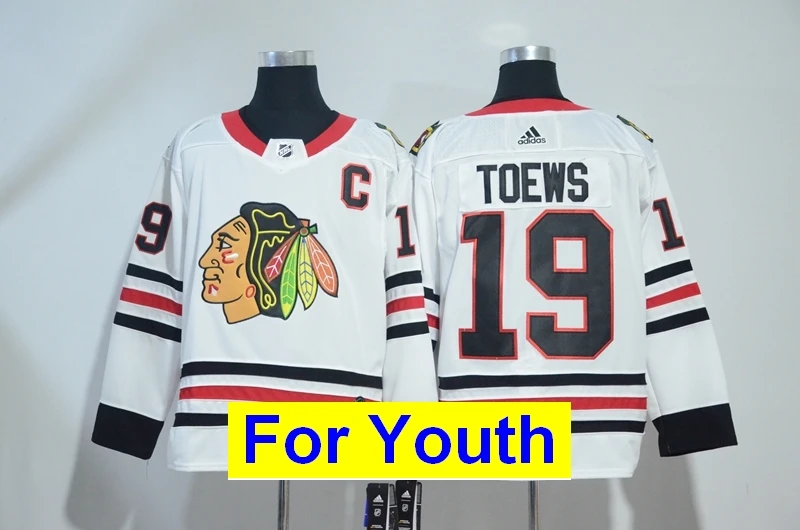 Новые Детские Молодежные Майки Chicago atrick Kane Jonathan Toews Duncan Keith Corey Crawford - Цвет: Зеленый