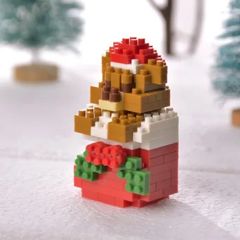 

2021 Snowman Christmas Series Mini Building Blocks Assembled Blocks Diy Creative Christmas Educational Gifts For Kids Toys