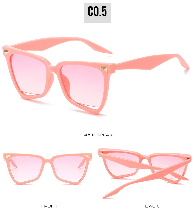 Модные Нерегулярные солнцезащитные очки пилота Женские винтажные негабаритные женские темные очки ретро дизайнерские очки oculos UV400