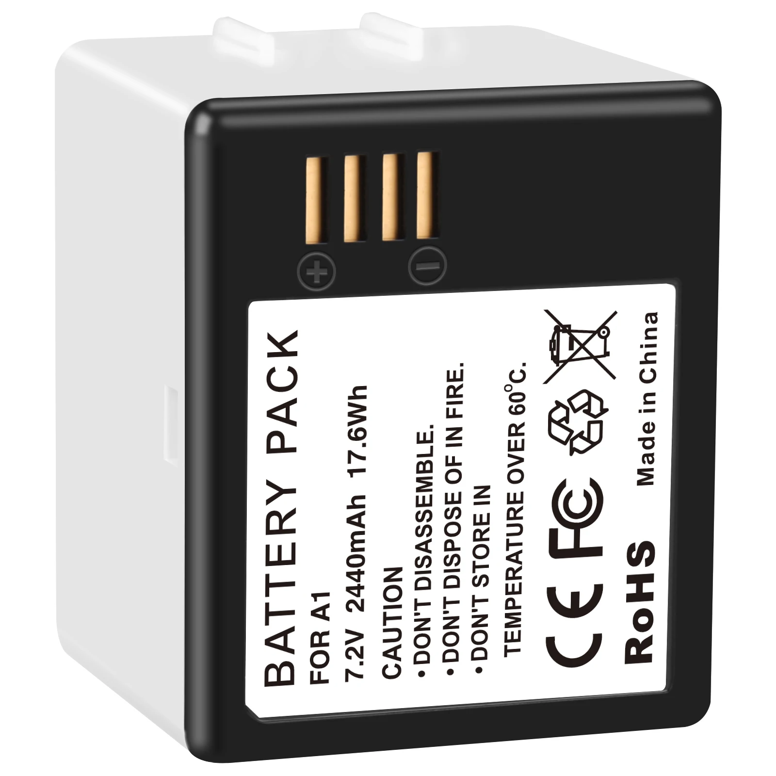 1pc Lithiumion Rechargeable Lithium Battery For A1 Battery For