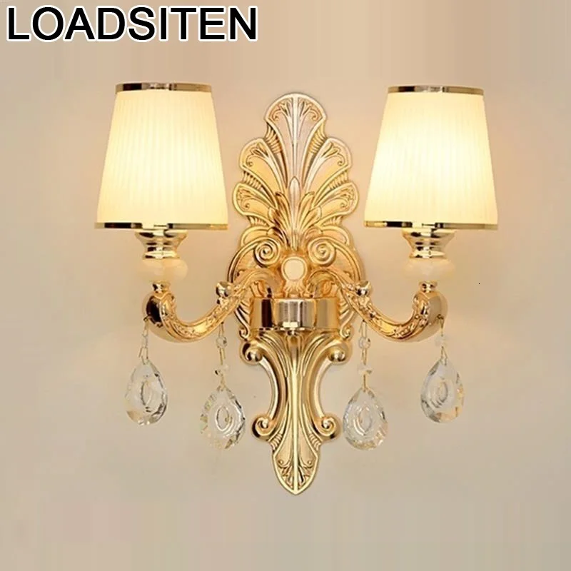 Настольная лампа с декоративной аппликацией, Lampara De Interior Aplique Luz Pared Wandlamp для дома, Хрустальный потолочный светильник, настенный светильник для спальни