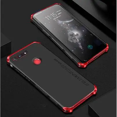 Металлический корпус для телефона huawei honor V20 тонкий жесткий алюминиевый Гибридный корпус для huawei honor V 20 чехол honor v20 - Цвет: Black Red