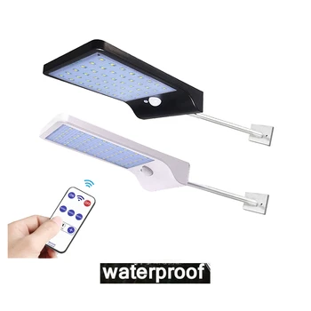 

Wireless Motion Sensor Solar light 48 LED Garden Path Wall Outdoor Street light 4 Modes Solar lamp Waterproof remote controller