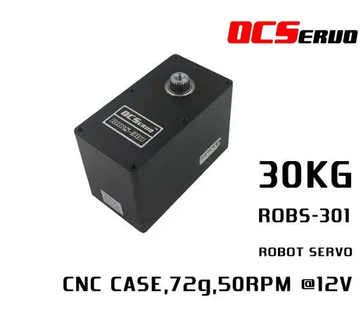 

29-30kg.cm torque 72g UART Bus Robot Servo ROBS-301 CNC CASE Magnetic Code 12V 360 degree RS485 Double Shaft Modbus