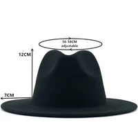 Wool Jazz Fedora Hats Casual Men Women Leather Pearl ribbon Felt Hat white pink yellow Panama Trilby Formal Party Cap 58-61CM 4
