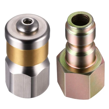 

1/4 Inch Rotating Sewer Drain Nozzle Female NPT 5.5 Orifice 4,000 PSI, 1/4 Inch Quick Coupler Plug Female NPT 5,500 PSI, Pressur