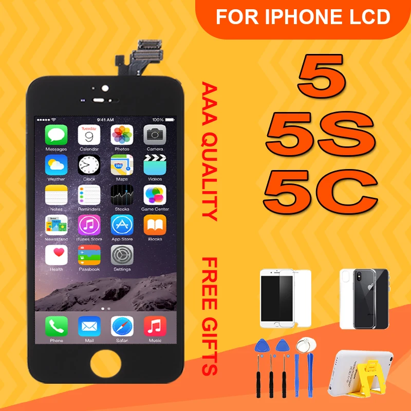 Жк-дисплей с дигитайзером в сборе для iPhone 5 5S AAA качественный жк-сенсорный экран 5C