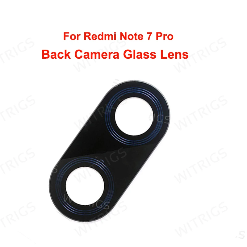 Witrigs задний тыловой объектив камеры стекло для Xiaomi Redmi Note 7 8 Pro камера стекло объектив с клейкой наклейкой Клей Лента Замена