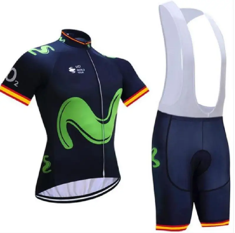 Maillot movistar team custom UCI Sports pak custom racefiets team conjunto malliot ciclismo movistar велосипедная майка - Цвет: cycling set 1