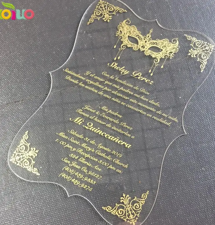5 шт. новейшая Свадебная сувенирная пригласительная карточка, форма маски для помолвки, приглашения