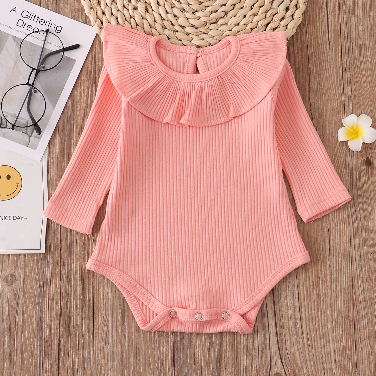 Newborn Infant Baby Rompers 0-2Y 2022 Spring Summer Candy Ruffles Jumpsuit New born Baby Girl Clothes Outfits baby knitted clothing set Baby Clothing Set