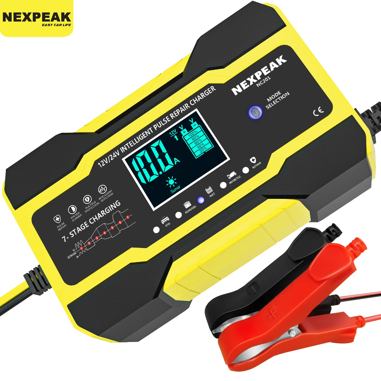 10ACarBatteryCharger12v24vFullyAutomaticDigitalDisplayPower