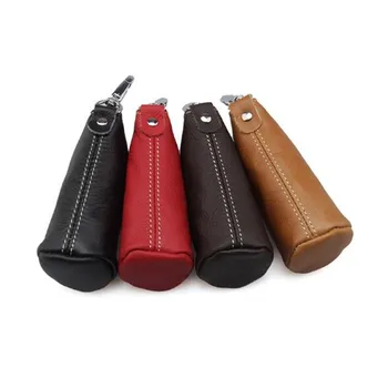 

Men PU Leather Key Wallets Zipper Key Purse Unisex Car Key Holders Buckle Key Case Housekeeper Holder Mini Card Bag